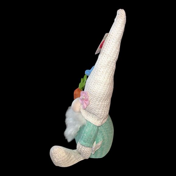 Cottontail Lane  Plush Pastel Gnome  With Carrot Easter Spring Summer Decor - Picture 3 of 5